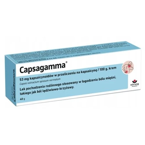 Capsagamma Krem, 40 g - Krem z kapsaicyną