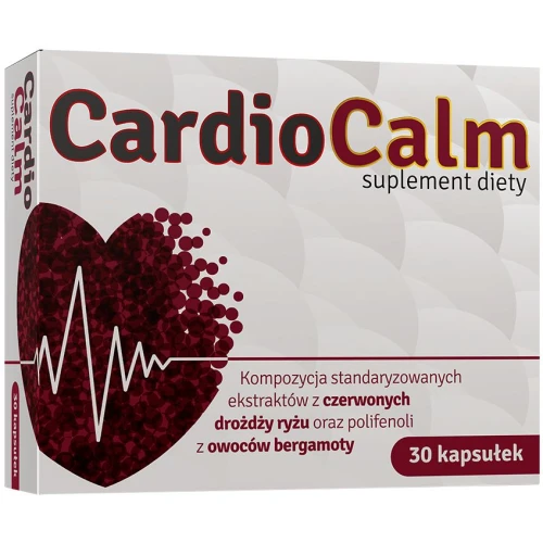 Cardio Calm, 30 kapsułek - Kompozycja składników wspierających utrzymanie prawidłowego poziomu cholesterolu
