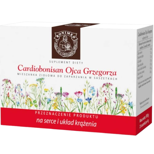 Cardiobonisan Ojca Grzegorza, 25 saszetek - Mieszanka ziołowa wspomaga pracę serce i układu krążenia