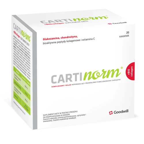 Cartinorm + Biocollagen, 20 saszetek - Hydrolizowany kolagen do picia