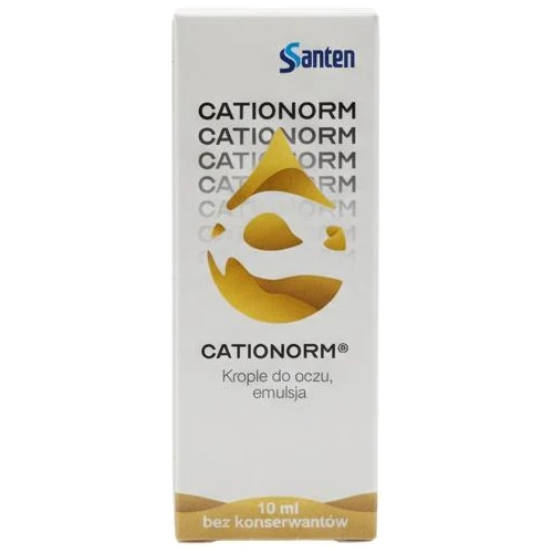 Cationorm, krople do oczu, 10 ml - Emulsja nawilża, natłuszcza i chroni powierzchnię oka