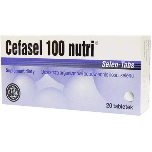 Cefasel 100 Nutri, 20 tabletek - Suplement diety z selenem