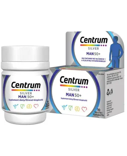 Centrum Silver Man 50+, 30 tabletek - Zestaw witamin i minerałów dla mężczyzn po 50 roku życia