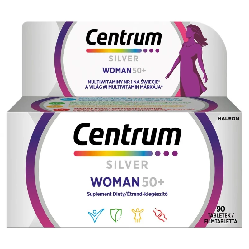 Centrum Silver Woman 50+, 90 tabletek - Kompleks witamin dla kobiet 50+