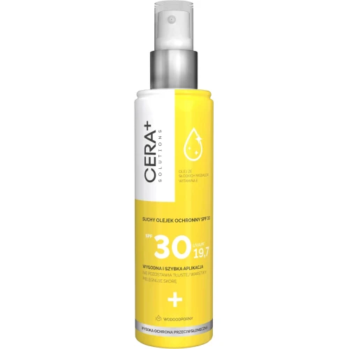Cera+ Solutions Suchy olejek ochronny SPF 30, 150 ml - Lekka formuła nawilżająca do skóry wrażliwej
