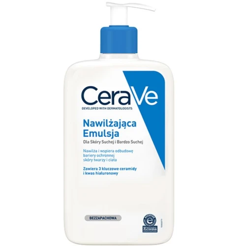 CeraVe Nawilżająca Emulsja, 1000 ml - Długotrwałe nawilżenie skóry
