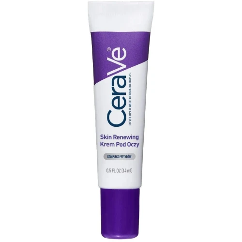CeraVe Skin Renewing Krem pod oczy, 14 ml - Na cienie, opuchliznę i zmarszczki