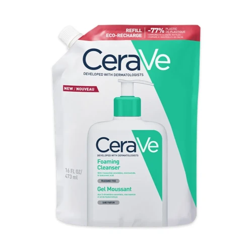 CeraVe Żel do mycia twarzy i ciała refill, 473 ml - Do codziennej pielęgnacji skóry twarzy i ciała