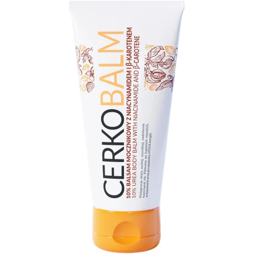 Cerkobalm 10%, balsam mocznikowy 200 ml - Z niacynamidem i β-karotenem do skóry suchej i nadmiernie się łuszczącej