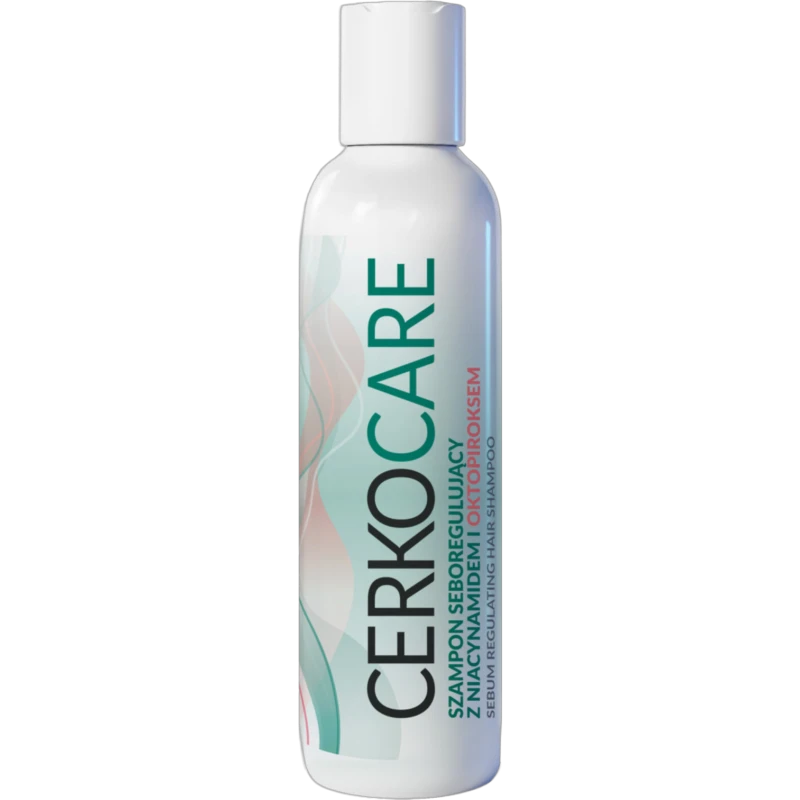 Cerkocare szampon seboregulujący, 250 ml - Do pielęgnacji skóry głowy z łojotokiem i łupieżem