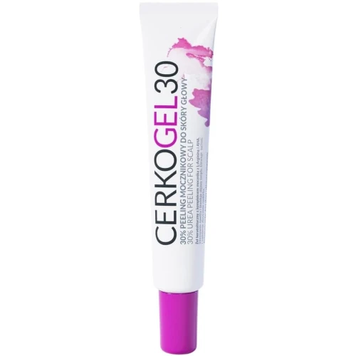 Cerkogel 30, Peeling mocznikowy 30% z AHA, 50 g - Pielęgnacja suchej skóry głowy z objawami rogowacenia