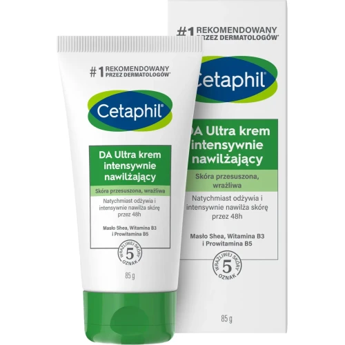 Cetaphil DA Ultra Krem intensywnie nawilżający, 85 g - Krem do skóry bardzo suchej, wrażliwej, z AZS lub/i wypryskiem