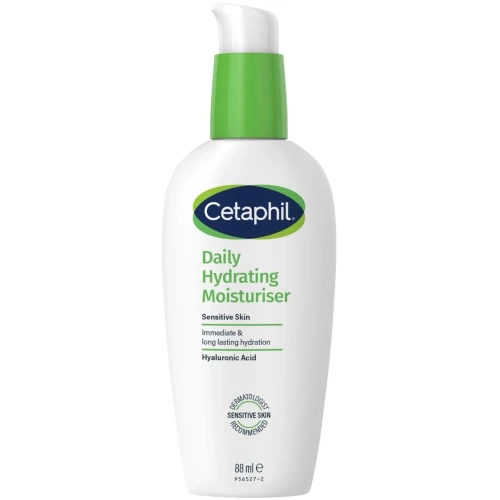 Cetaphil Daily Hydrating Moisturiser Krem nawilżający na dzień z kwasem hialuronowym, 88 ml - Do skóry suchej i wrażliwej