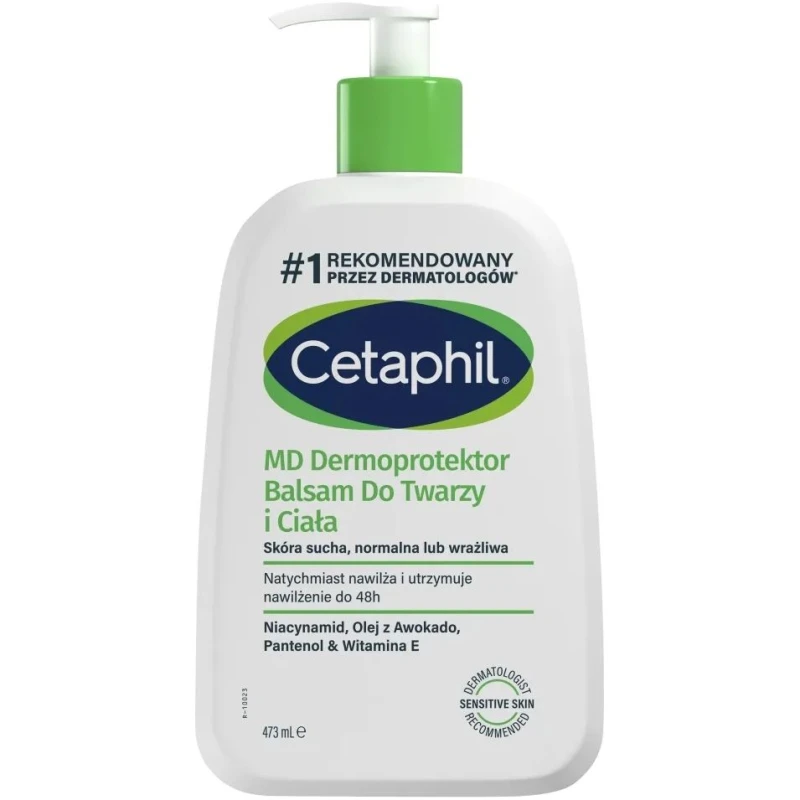 Cetaphil MD Dermaprotector Balsam do twarzy i ciała, 473 ml - Intensywne nawilżenie i regeneracja bariery ochronnej