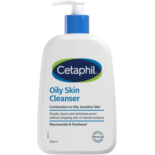 Cetaphil Oczyszczający żel do mycia, 236 ml - Delikatne oczyszczanie skóry tłustej i mieszanej