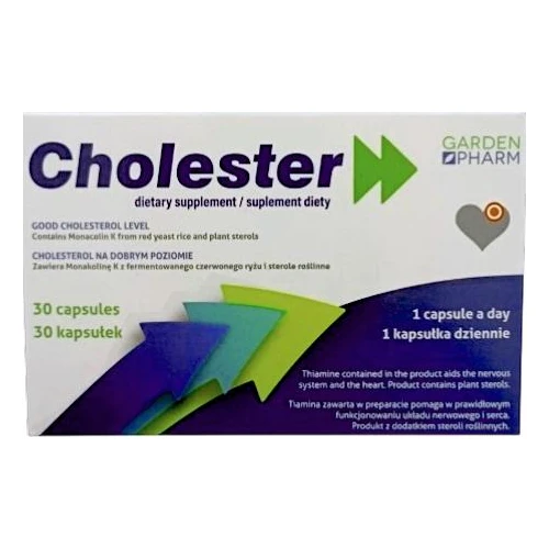Cholester, 30 kapsułek - Z monakoliną K, sterolami roślinnymi i choliną