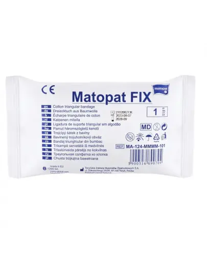 Matopat FIX Chusta podtrzymująca trójkątna bawełniana, 1 sztuka - Temblak na rękę