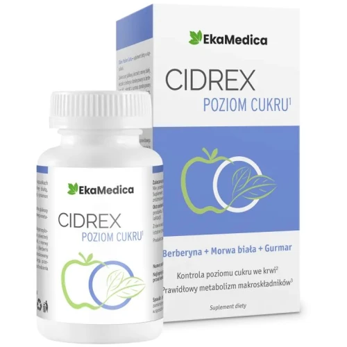 Cidrex Poziom Cukru, 60 kapsułek - Na prawidłowy poziom glukozy we krwi