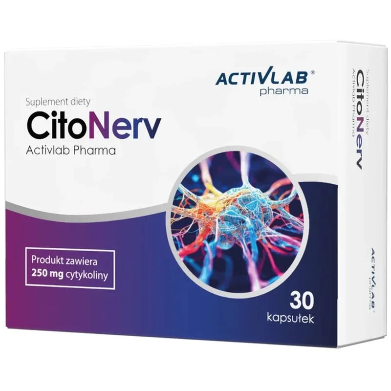 Activlab Pharma CitoNerv, 30 kapsułek - 250 mg cytykoliny w jednej kapsułce