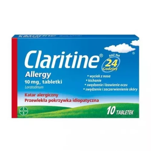 Claritine Allergy 10 mg, 10 tabletek - Szybka ulga w alergii bez senności