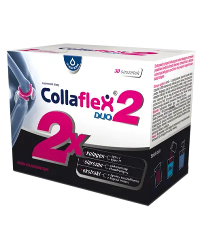 Collaflex Duo, 30 saszetek - Suplement diety z kolagenem i kwasem hialuronowym