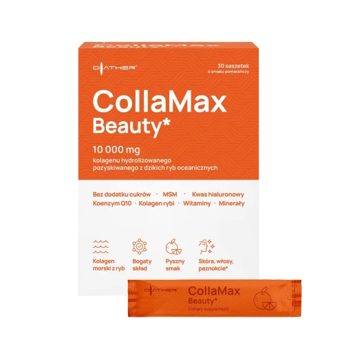 CollaMax Beauty* 10 000 mg kolagenu rybiego, 30 saszetek - Kolagen na skórę