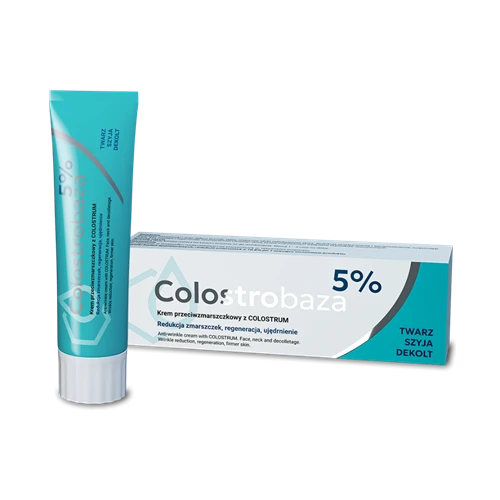 Colostrobaza 5% krem przeciwzmarszczkowy z Colostrum, 30 g - Redukuje zmarszczki, regeneruje, ujędrnienia