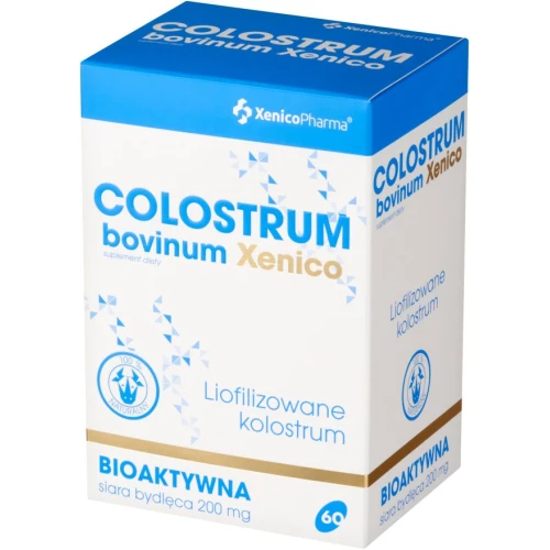 Xenico Colostrum bovinum, 60 kapsułek - Uzupełnienie diety w składniki bioaktywne