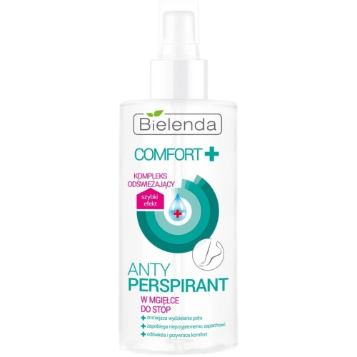 Bielenda Comfort+ Antyperspirant w mgiełce do stóp, 150 ml - Ogranicza pocenie i neutralizuje nieprzyjemny zapach