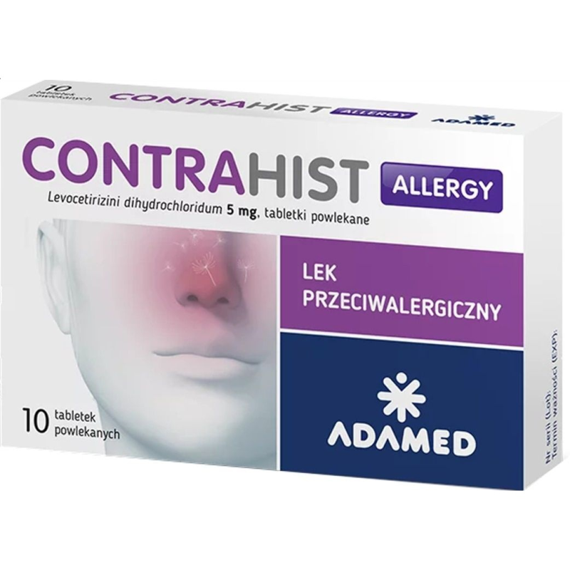 Contrahist Allergy tabletki powlekane, 10 sztuk - Lek, który działa przeciwalergicznie