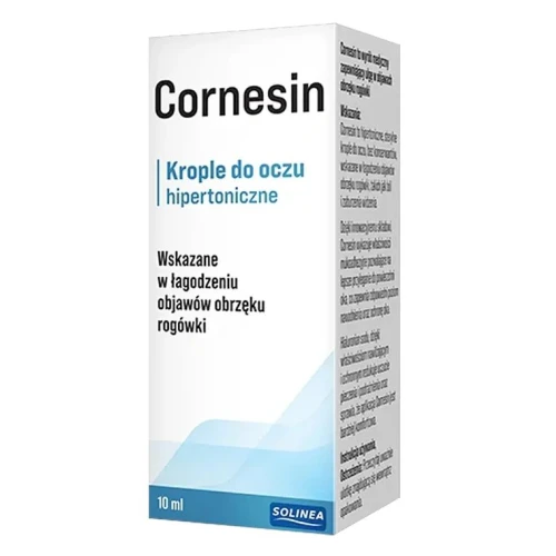 Cornesin Krople, 10 ml - Sterylne krople do oczu wskazane w łagodzeniu objawów obrzęku rogówki