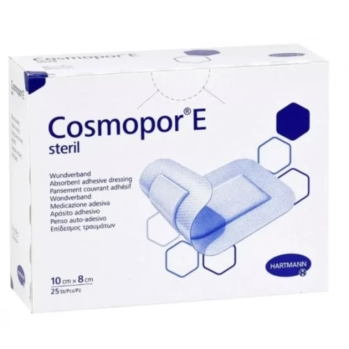 Cosmopor E opatrunki jałowe 10 cm x 8 cm, 25 sztuk - Samoprzylepny opatrunek na rany i skaleczenia