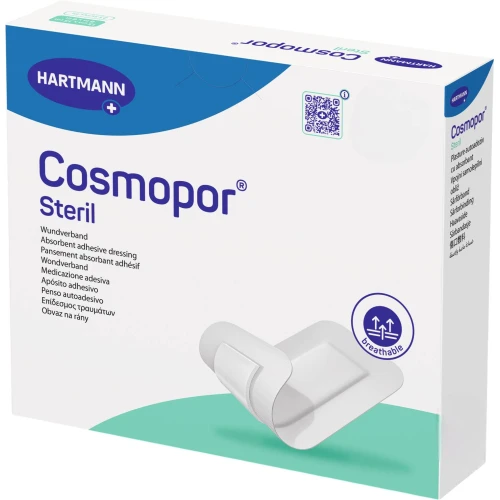 Cosmopor Steril, opatrunek jałowy 10 cm x 10 cm, 25 sztuk - Komfort i bezpieczeństwo dla wrażliwej skóry