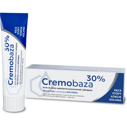 Cremobaza 30%, krem 30 g - Krem z mocznikiem do skóry przesuszonej i zrogowaciałej