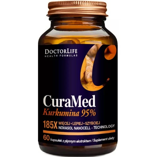 Doctor Life CuraMed NanoCell, 60 kapsułek - Kurkumina 95% – wsparcie odporności i stawów