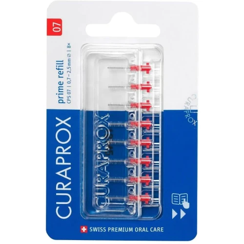 Curaprox CPS 07 Prime Refill Szczoteczki międzyzębowe, 8 sztuk -  CPS 07 (0.7 mm/2.5 mm)