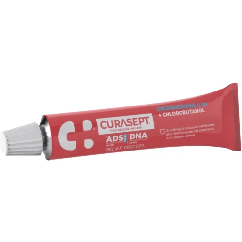 Curasept ADS DNA 350 + Chlorobutanol Żel leczniczy do dziąseł, 30 ml - Wspierający regenerację błon śluzowych