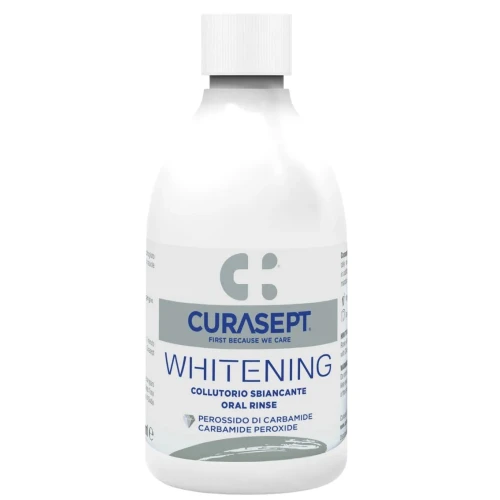 Curasept Whitening Wybielający płyn do płukania jamy ustnej, 300 ml - Skuteczne usuwanie przebarwień i świeży oddech