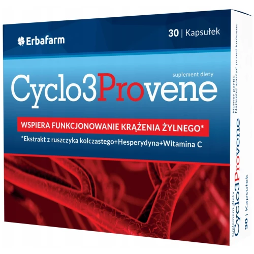 Cyclo 3 Provene, 30 kapsułek - Wsparcie prawidłowego krążenia i naczyń krwionośnych