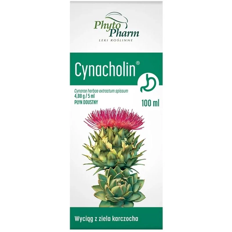 Cynacholin Płyn doustny, 100 ml - Wyciąg z ziela karczocha na objawy niestrawności