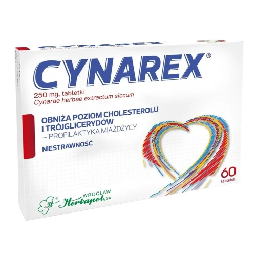 Cynarex, 60 tabletek - Lek na niestrawność