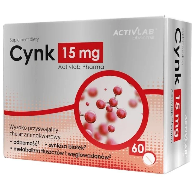 ActivLab Pharma Cynk 15 mg, 60 tabletek - Cynk z miedzią