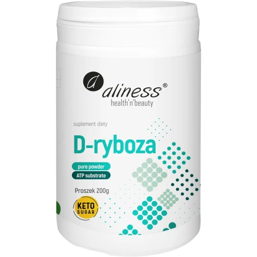 Aliness D-ryboza proszek, 200 g - Wsparcie metabolizmu energetycznego i ATP