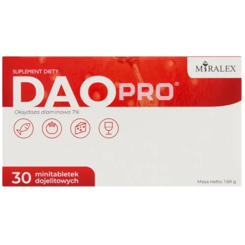 DAOpro, 30 tabletek - Suplement diety ze składnikami wspierającymi komfort trawienny