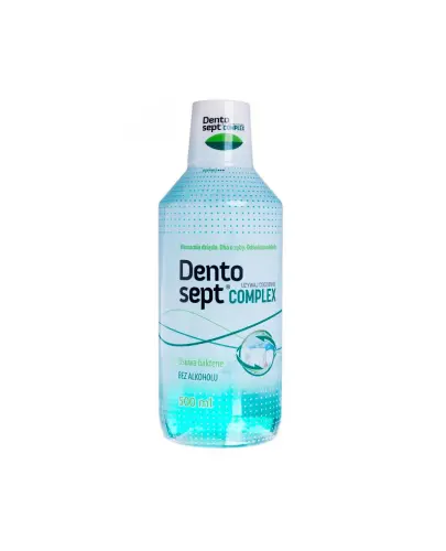 Dentosept Complex płyn do płukania jamy ustnej, 500 ml - Antybakteryjny płyn do płukania jamy ustnej