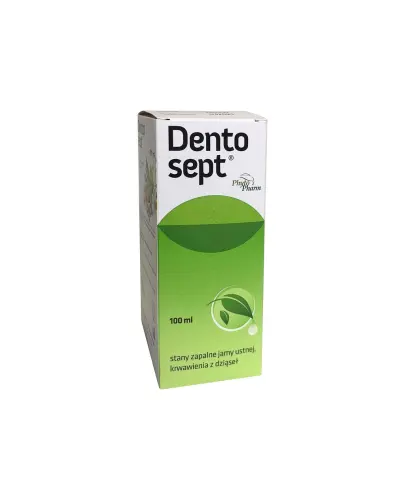 Dentosept płyn, 100 ml - Środek przeciwzapalny, przeciwbakteryjny, odkażający i ściągający do stosowania w jamie ustnej