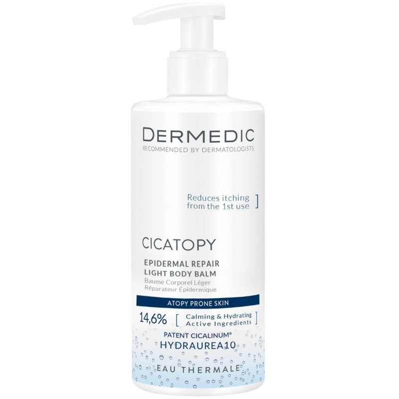 Dermedic Cicatopy Lekki balsam do ciała odbudowujący naskórek, 300 ml - Intensywne nawilżenie skóry suchej i z egzemą