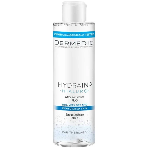 Dermedic Hydrain3 Hialuro Płyn micelarny H2O, 200 ml - Zmywa makijaż i wszelkie zanieczyszczenia