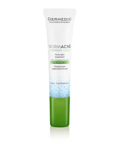 Dermedic Normacne Therapy H2O Preparat punktowy, 15 ml - Redukuje stany zapalne oraz zmniejsza wielkość i ilość zmian trądzikowych