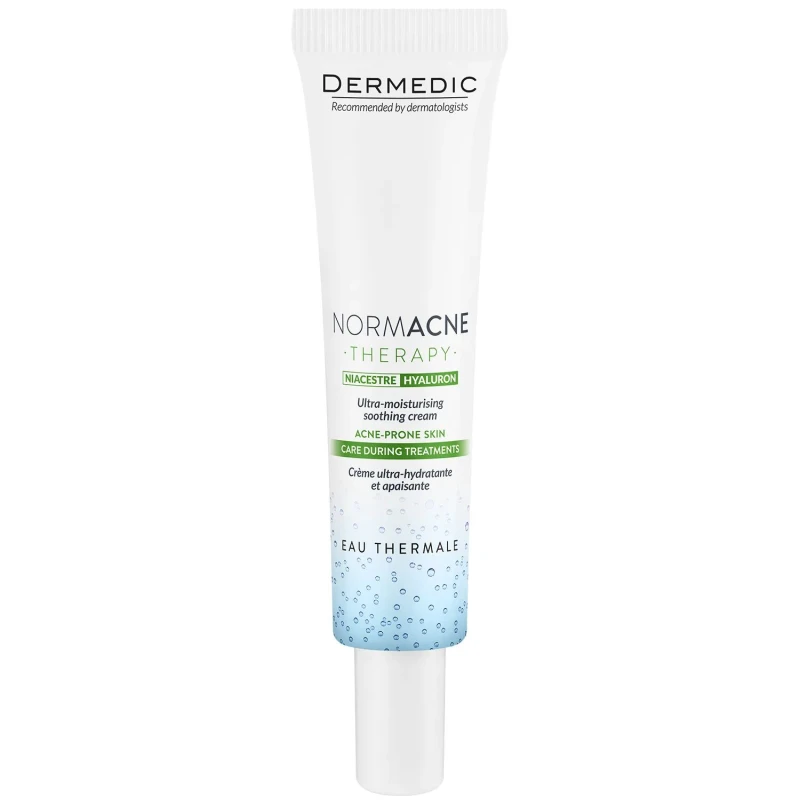 Dermedic Normacne Therapy Krem wspierający farmakoterapię, 40 ml  - Przynosi natychmiastowe odczucie złagodzenia podrażnień